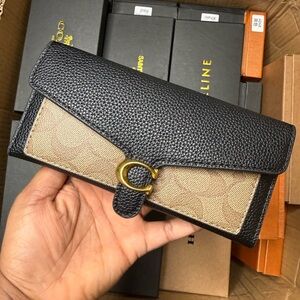 Coach Black and Tan Wallet